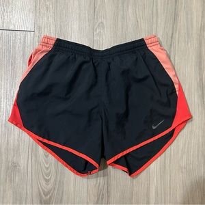 Red/Light Red and Black Nike Dri-Fit Shorts XS